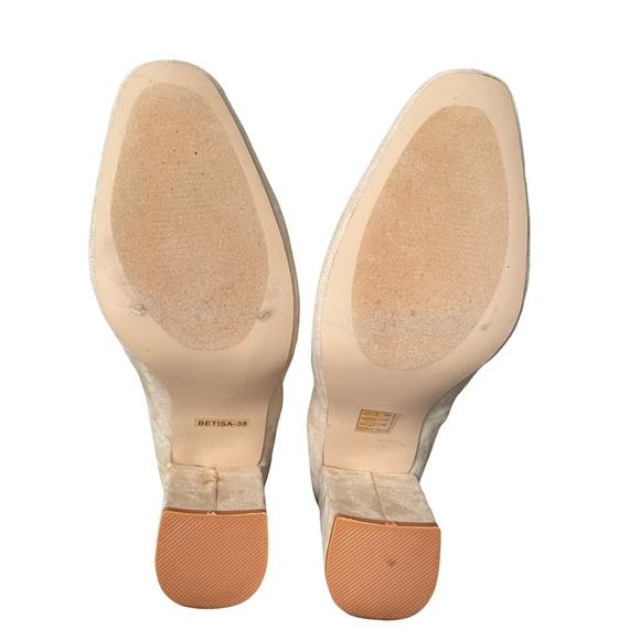 Cape Robin Betisa Flower Embroidered Heeled Booties Size 7.5 - Picture 8 of 10